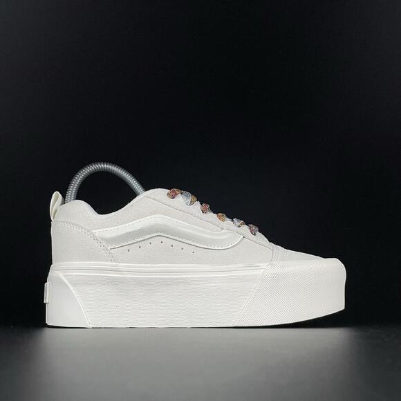 Vans Knu Skool Women’s Size 7 White Suede Casual Platform Sneaker Skate Shoe NEW - Picture 6 of 9